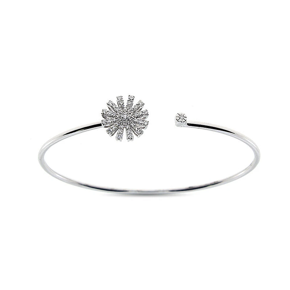 Margherita White Gold and Diamond Pavé Bangle