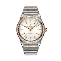 Chronomat Automatic 36 mm Stainless Steel, Red Gold and Diamond
