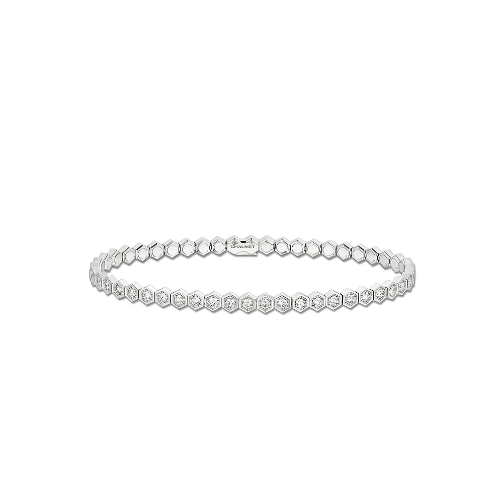 Bee My Love White Gold and Diamond Bracelet