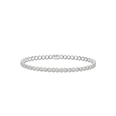 Bee My Love White Gold and Diamond Bracelet