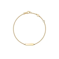 Baby Yellow Gold Bar Bracelet