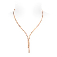 Bee My Love Rose Gold Diamond Asymetrical Necklace