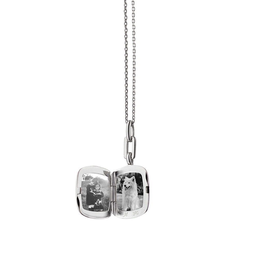 Slim Lockets Viv Silver Pendant