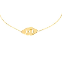 Menottes R8 Yellow Gold Bracelet