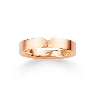 Joséphine Triomphe Rose Gold Wedding Band