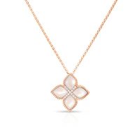 Venetian Princess Large Rose Gold Diamond and Mother-of-Pearls Pendant