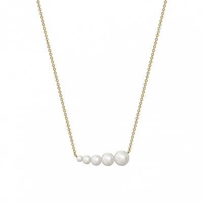 Freshwater Pearl Horizontal Bar Necklace