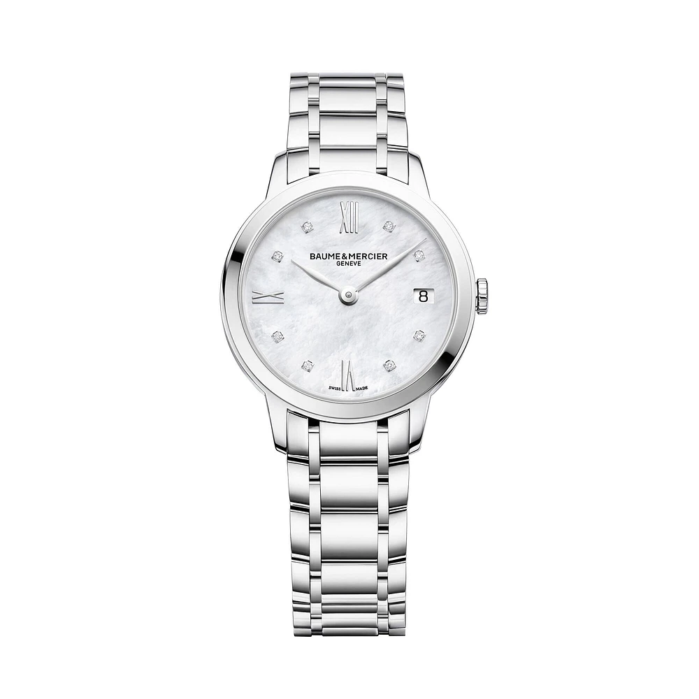 Classima Quartz 31 mm Stainless Steel and Diamond