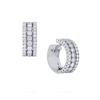 Diamond Huggie Earrings