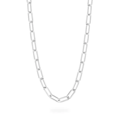 Silver Large Cable Chain Necklace
