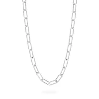 Silver Large Cable Chain Necklace