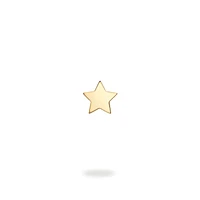 Yellow Gold Single Star Earring for Kids