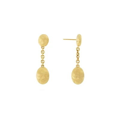 Siviglia Yellow Gold Drop Earrings