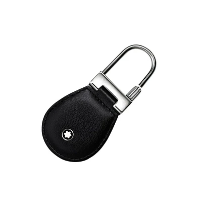 Meisterstück Stainless Steel and Leather Key Ring