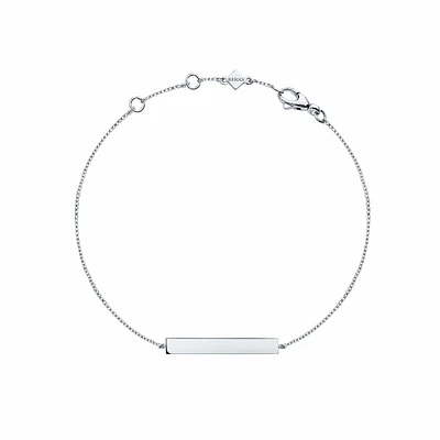 Silver Horizontal Bar Bracelet