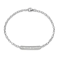 Petite Poesy Carpe Diem Silver and Sapphire Bracelet