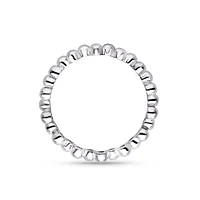 Stackable Splash Ring, Sterling Silver