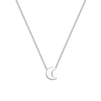 Silver Moon Pendant for Kids