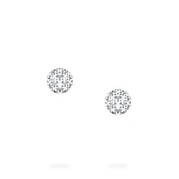 Mesh Ball Earring In Sterling Silver