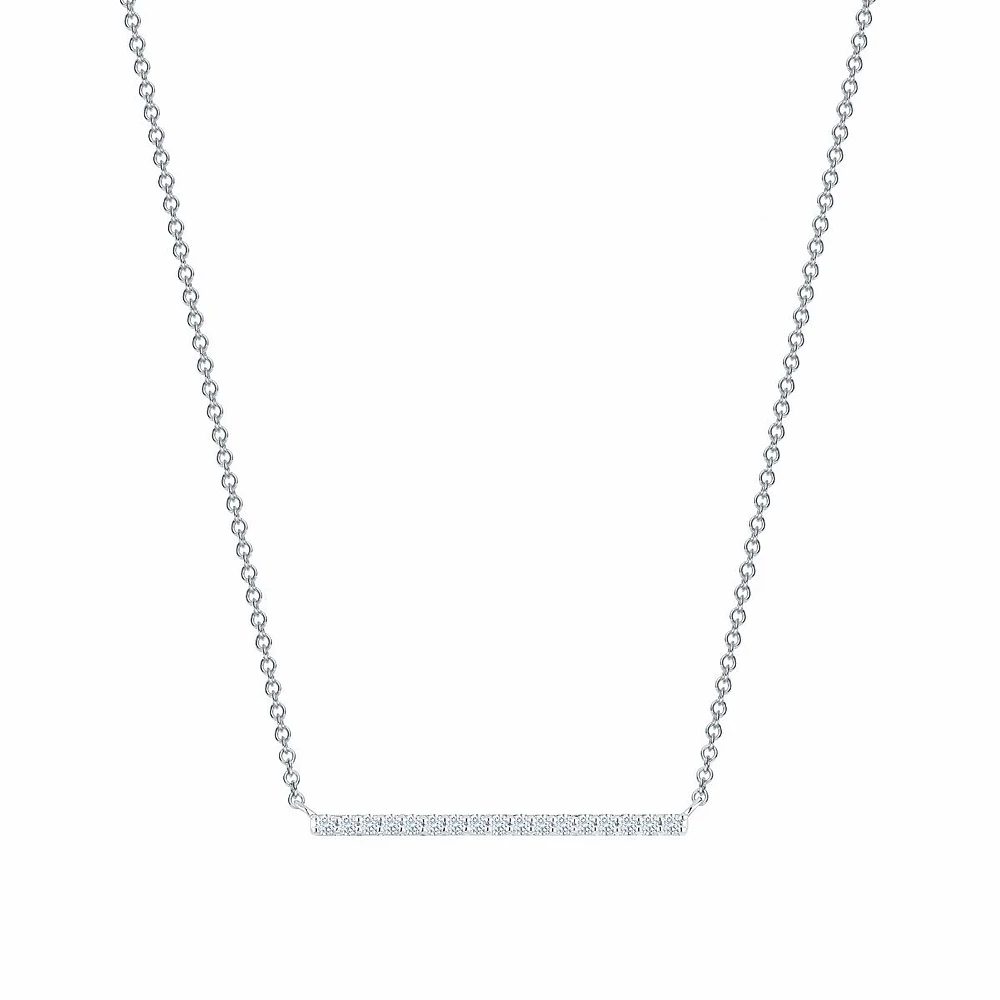 Diamond Bar Necklace