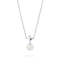 Freshwater Pearl and Stud Drop Pendant