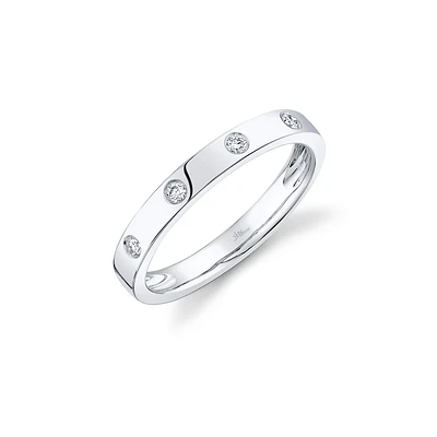 White Gold Ring with Diamonds