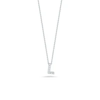 Tiny Treasures Love Letter White Gold and Diamond Pendant