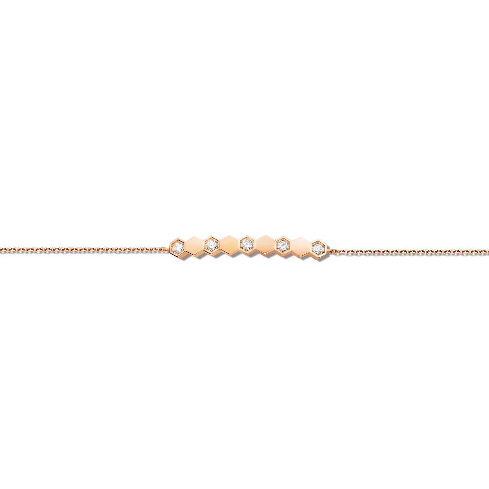 Bee My Love Rose Gold and Diamond Bracelet