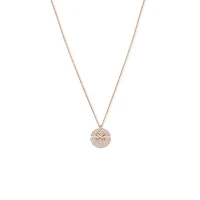 Jeux de Liens Harmony Small Rose Gold Diamond Pavé Necklace