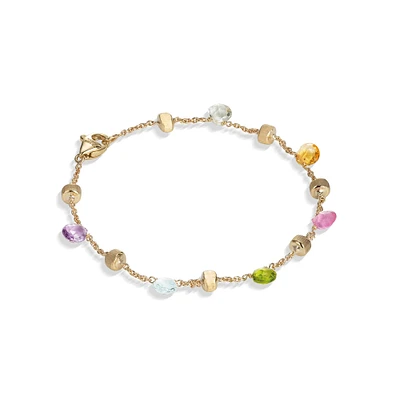 Paradise Yellow Gold and Semi-Precious Gemstone Bracelet