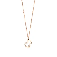 Wulu Petite Rose Gold Pendant with Diamond