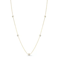 Diamonds by the Inch Gold -Row Station Diamond Necklace