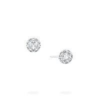 Mesh Ball Earring In Sterling Silver