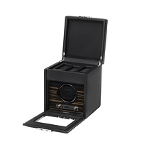 Roadster Black Piece Watch Winder with Storage