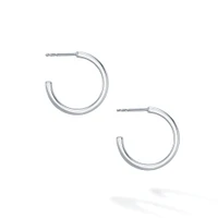 15MM Bold Sterling Silver Hoop Earrings