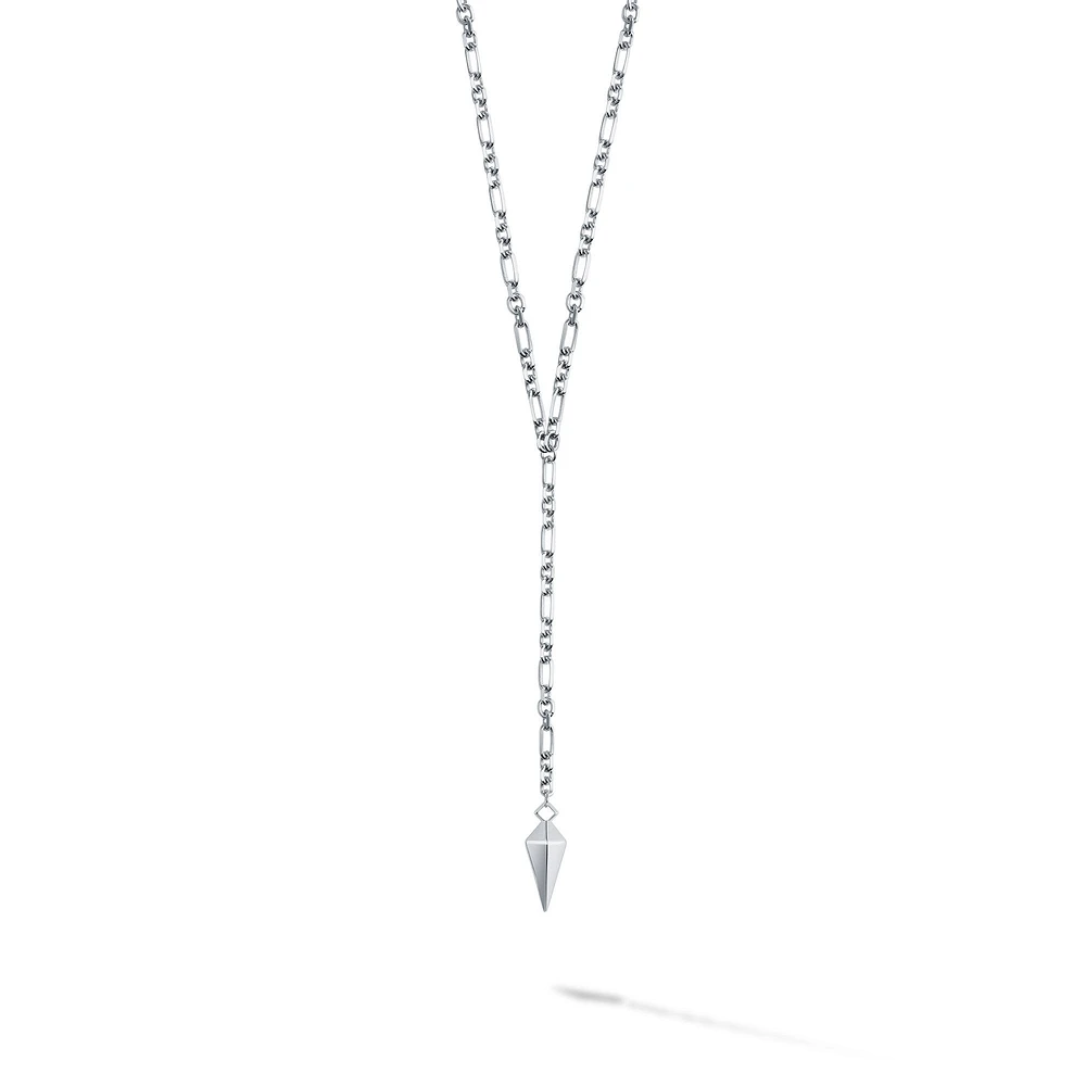 Silver Lariat Necklace