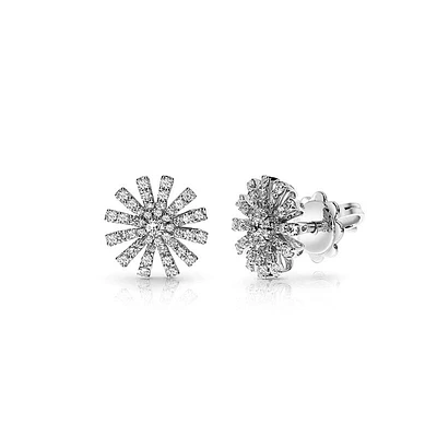 Margherita White Gold and Diamond Pavé Stud Earrings