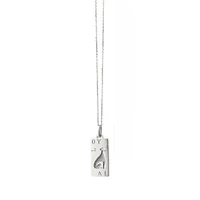 Loyalty Silver and White Sapphire Dog Charm Pendant