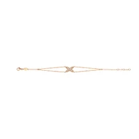 Jeux De Liens Rose Gold and Diamond Pavé Bracelet