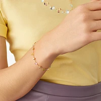 Paradise Yellow Gold and Semi-Precious Gemstone Bracelet