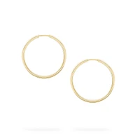 29 mm Yellow Gold Hoop Earrings