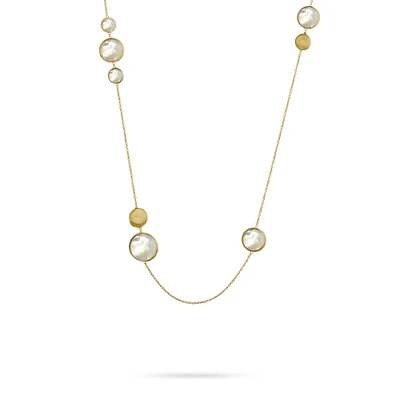 Jaipur Colour Yellow Gold and Mother-of-Pearl Sautoir Necklace