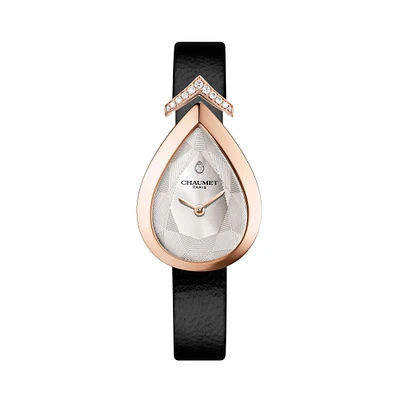 Joséphine Aigrette Quartz 27 X 20 mm Rose Gold & Diamond