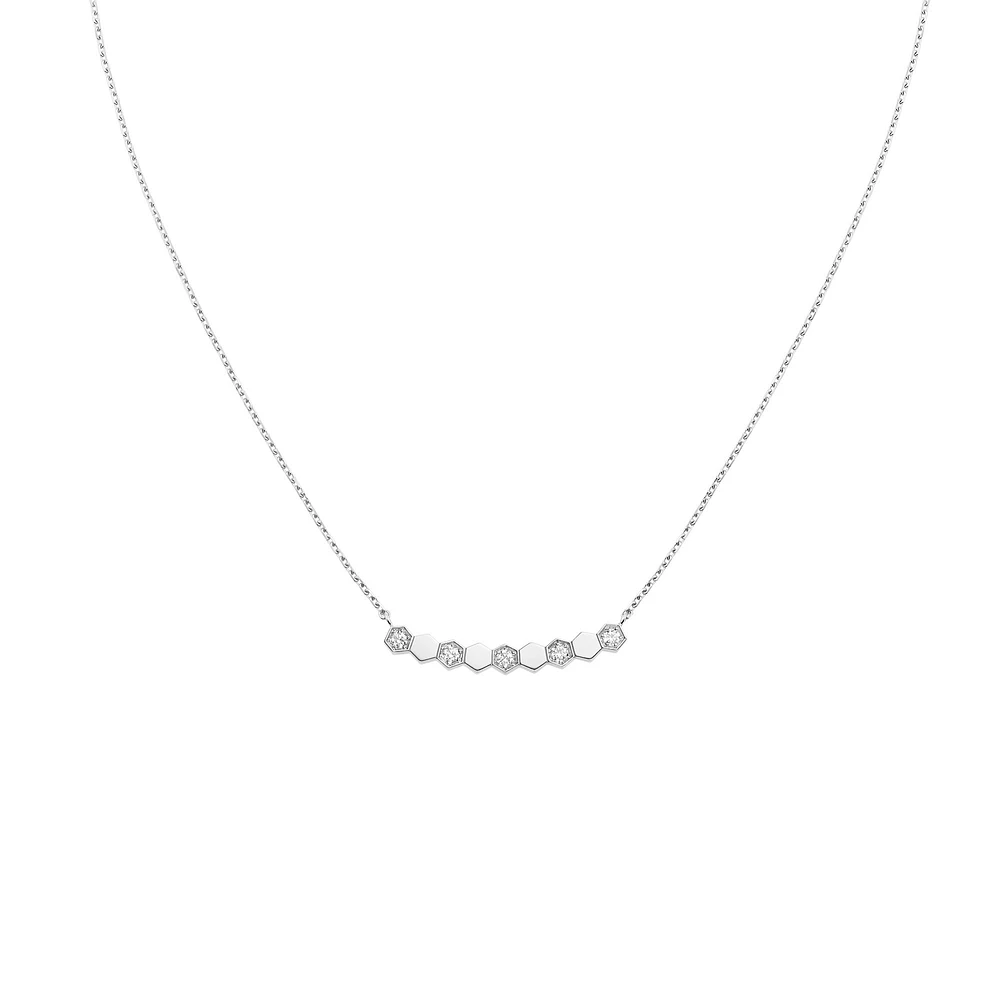 Bee My Love White Gold and Diamond Pendant