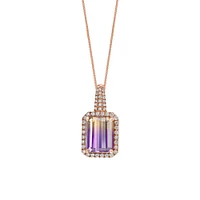 Rose Gold Ametrine Necklace