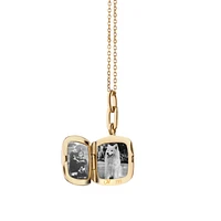 Slim Lockets Viv Yellow Gold Pendant