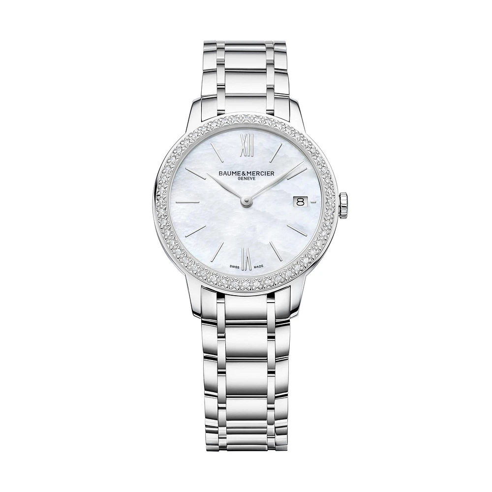 Classima Quartz 31 mm Stainless Steel and Diamond