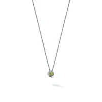 Peridot and Silver Pendant