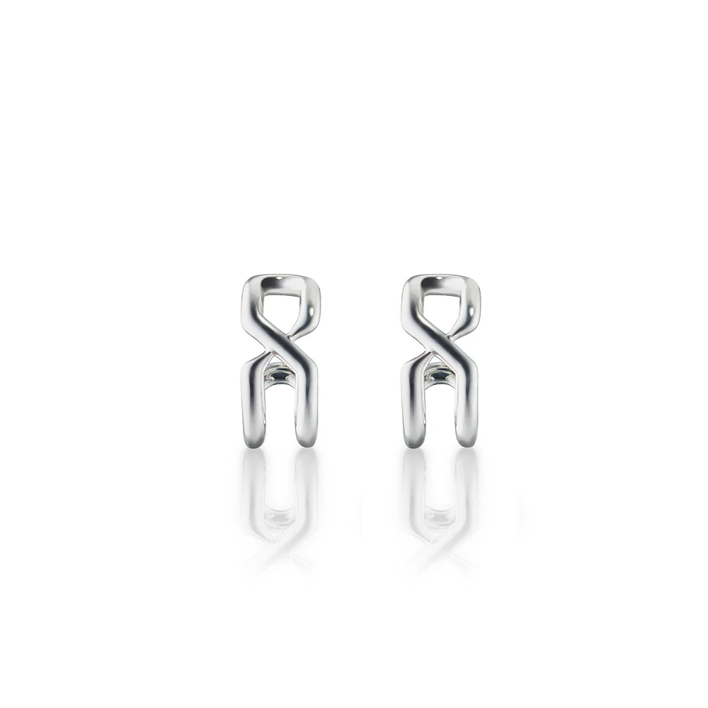 Infinite & Boundless The Symbol Small Silver Hoop Earrings