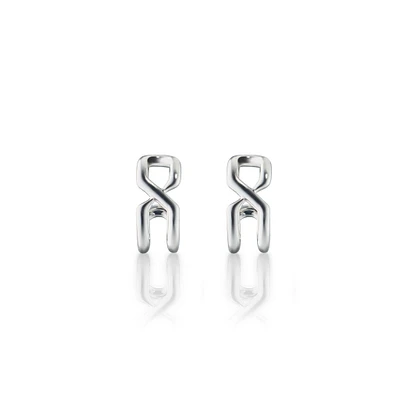 Infinite & Boundless The Symbol Small Silver Hoop Earrings